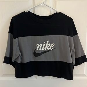 Nike Color Block Crop Top